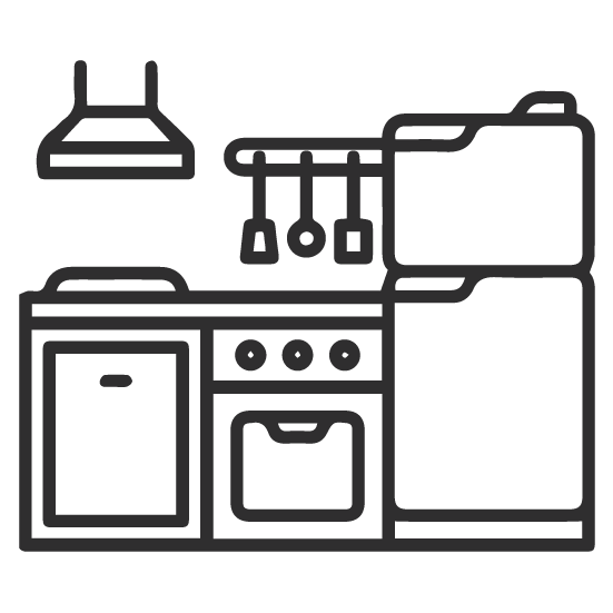 Equipped kitchen